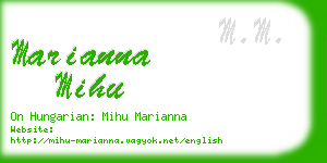 marianna mihu business card